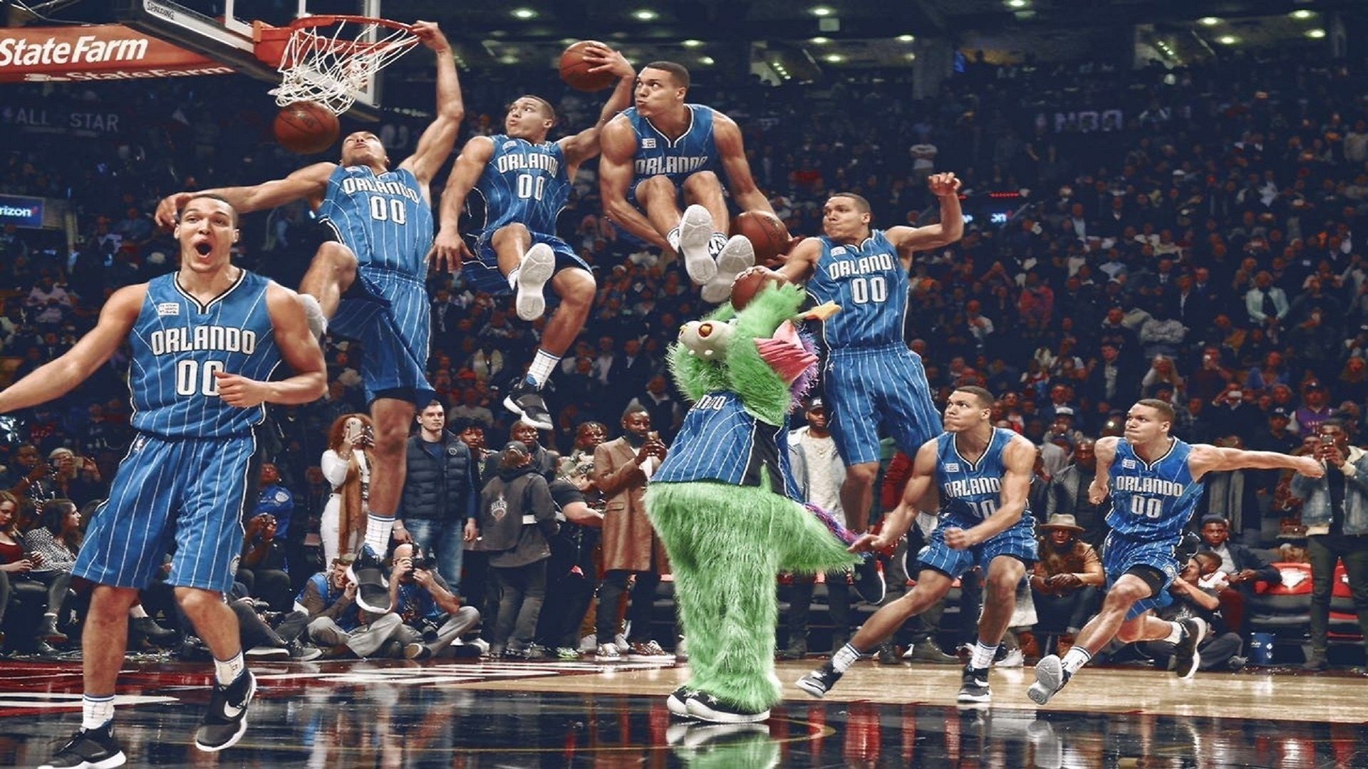 勇士球迷再见见证库里神奇三分雨，勇士库里三分最多的一场